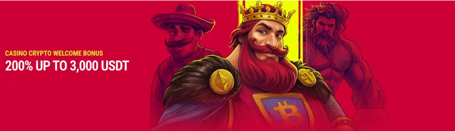 Crypto casino bonus banner